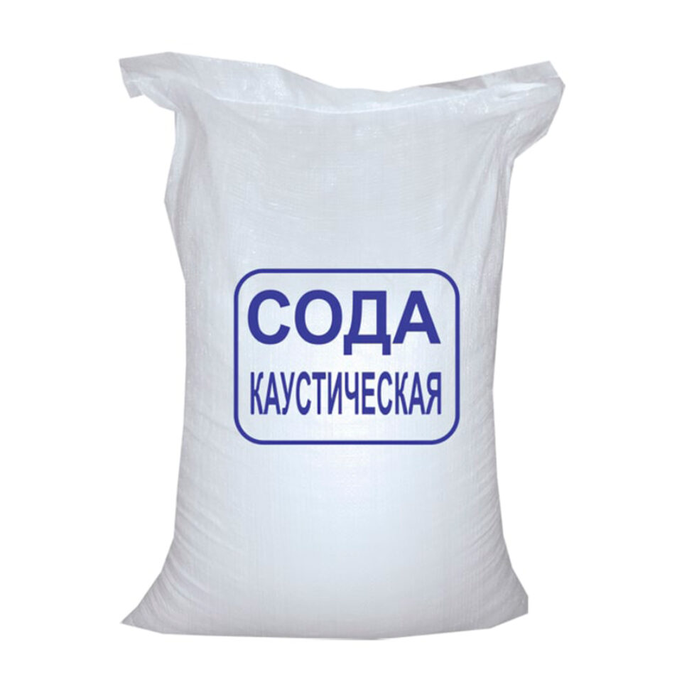Каустическая сода гранулят NaOH 25 кг мешок Китай
